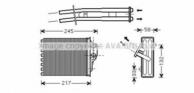 AVA QUALITY COOLING fta6304 -  Теплообменник, отопление салона